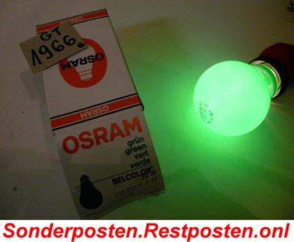 25 Watt Glühbirne Grün Hersteller OSRAM mind. 20 Jahre alt EchteQualität | GS1966